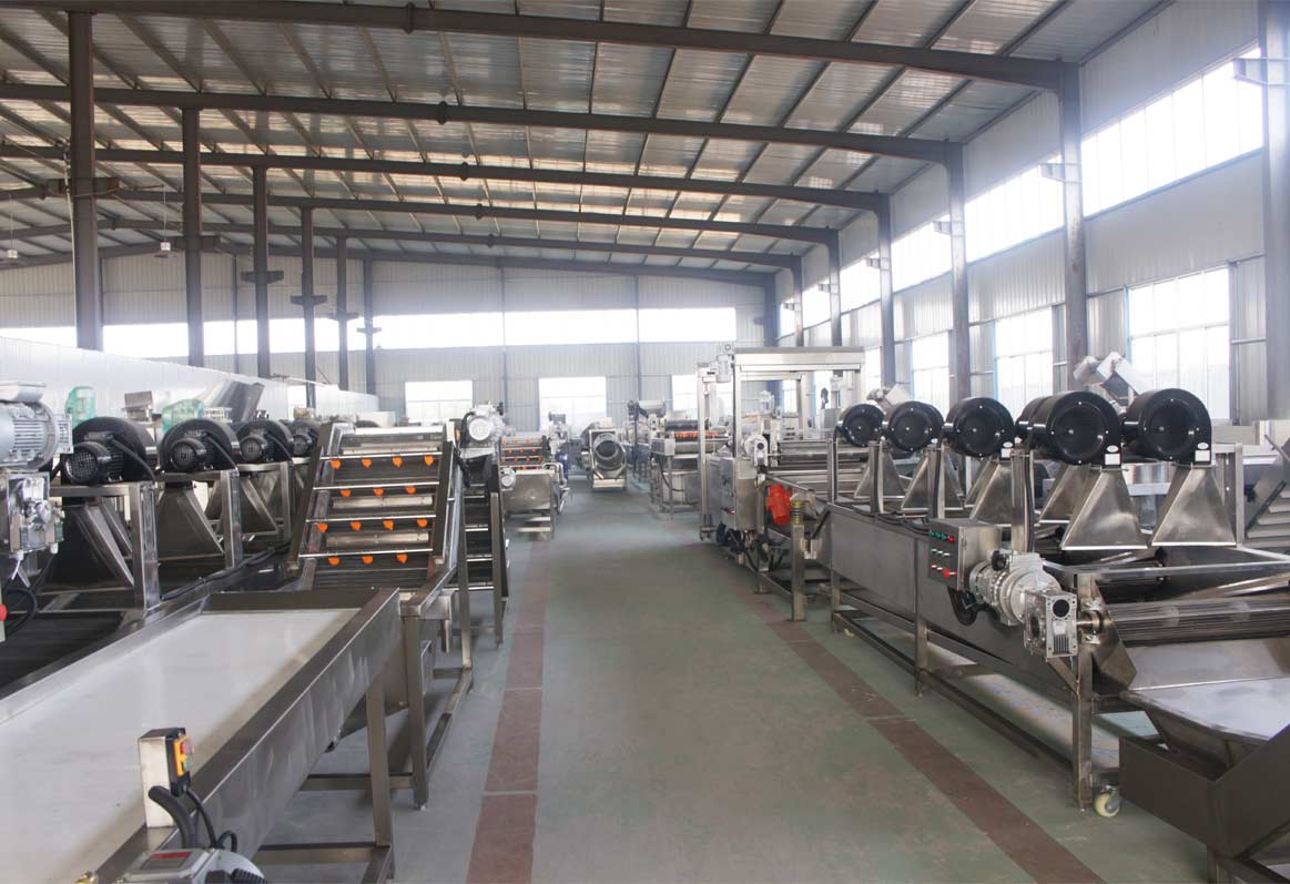 Taizy potatoes processing machinery factory