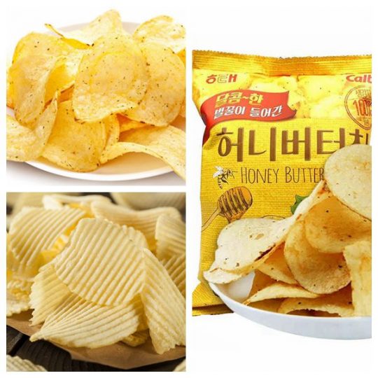 Finished-potato-chips-with-the-chips-lin