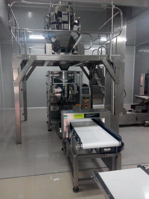 Large french fries packaging machine