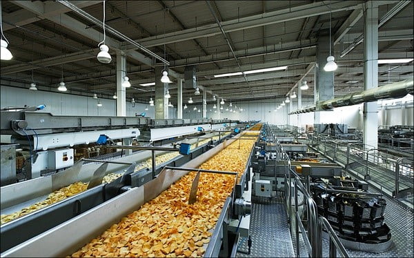 Potato chips and french fries packaging machine