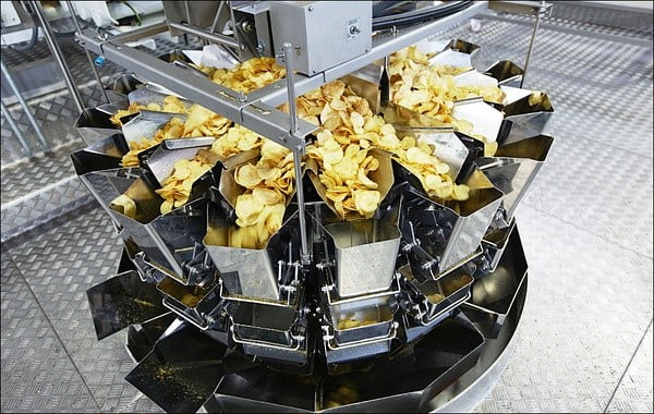 Potato chips processing in plants