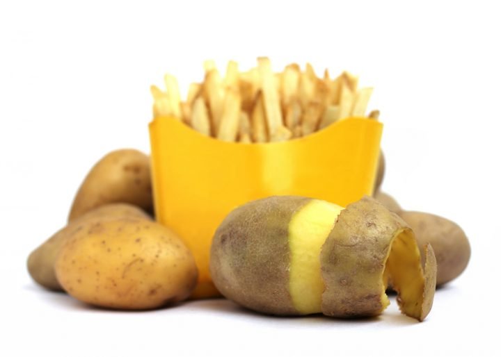 تجهيز رقائق البطاطس والبطاطا المقلية