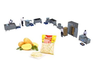 small frozen french fries production line supplier
