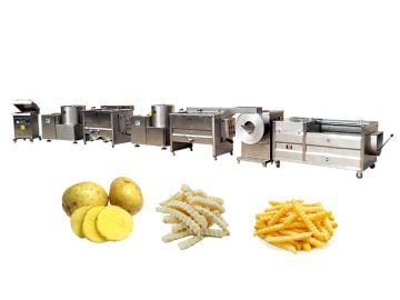 50kg per hour small frozen french fries line