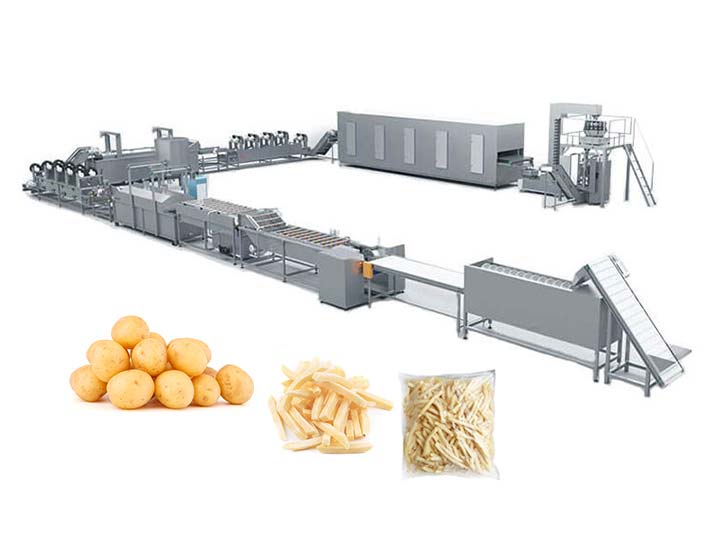 large frozen french fries processing plant design of Taizy