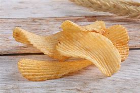 Wave shaped potato chips
