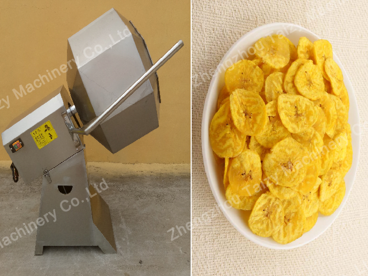 Banana chip seasoning machine