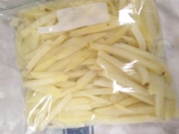 Frozen french fries finished