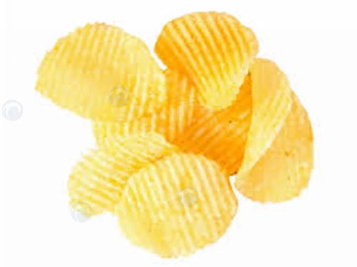Wrinkled potato chips