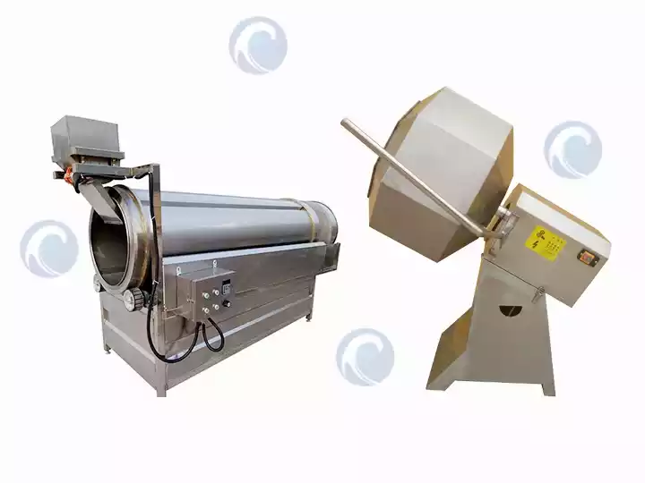 Commercial chips and fries seasoning machine
